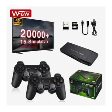 M8 Retro Game Console – 20,000+ Preloaded Classic Games, HDMI Output, Plug & Play with 2 Wireless Controllers